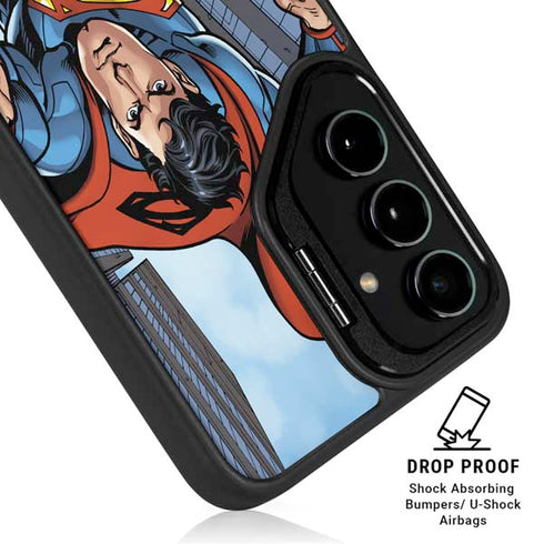 DC Comics Superman Flying Pose Galaxy S25 Kickstand Case